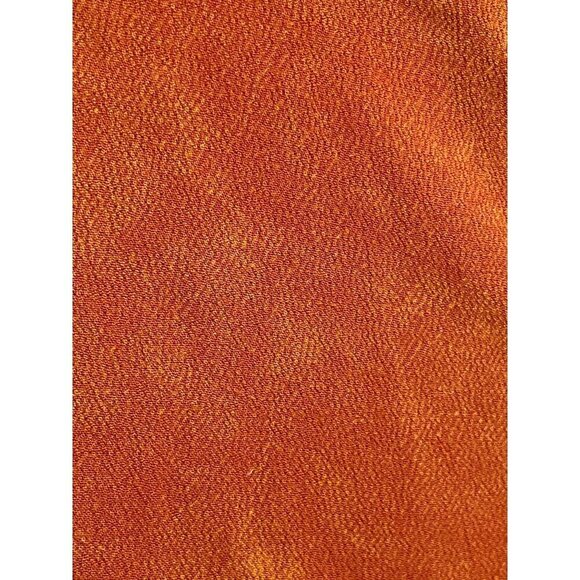 Very J Women's sz S leather look Burnt Orange Long Bell Cuff Sleeve Fall Top - Picture 9 of 11